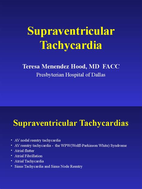 Supraventricular tachycardia: An overview of diagnosis and .